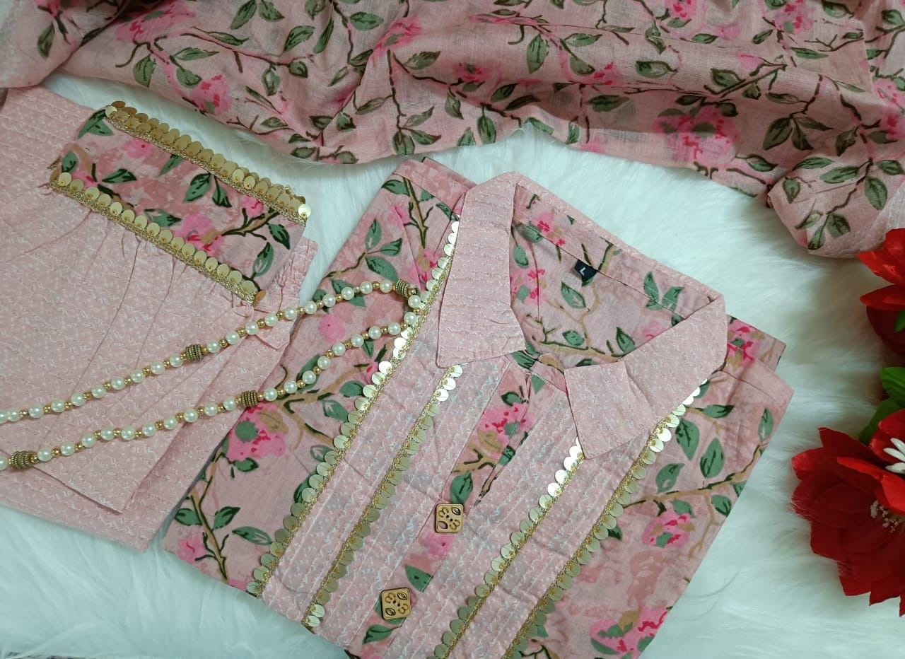 Afghani Style Kurta Pant Set with Dupatta