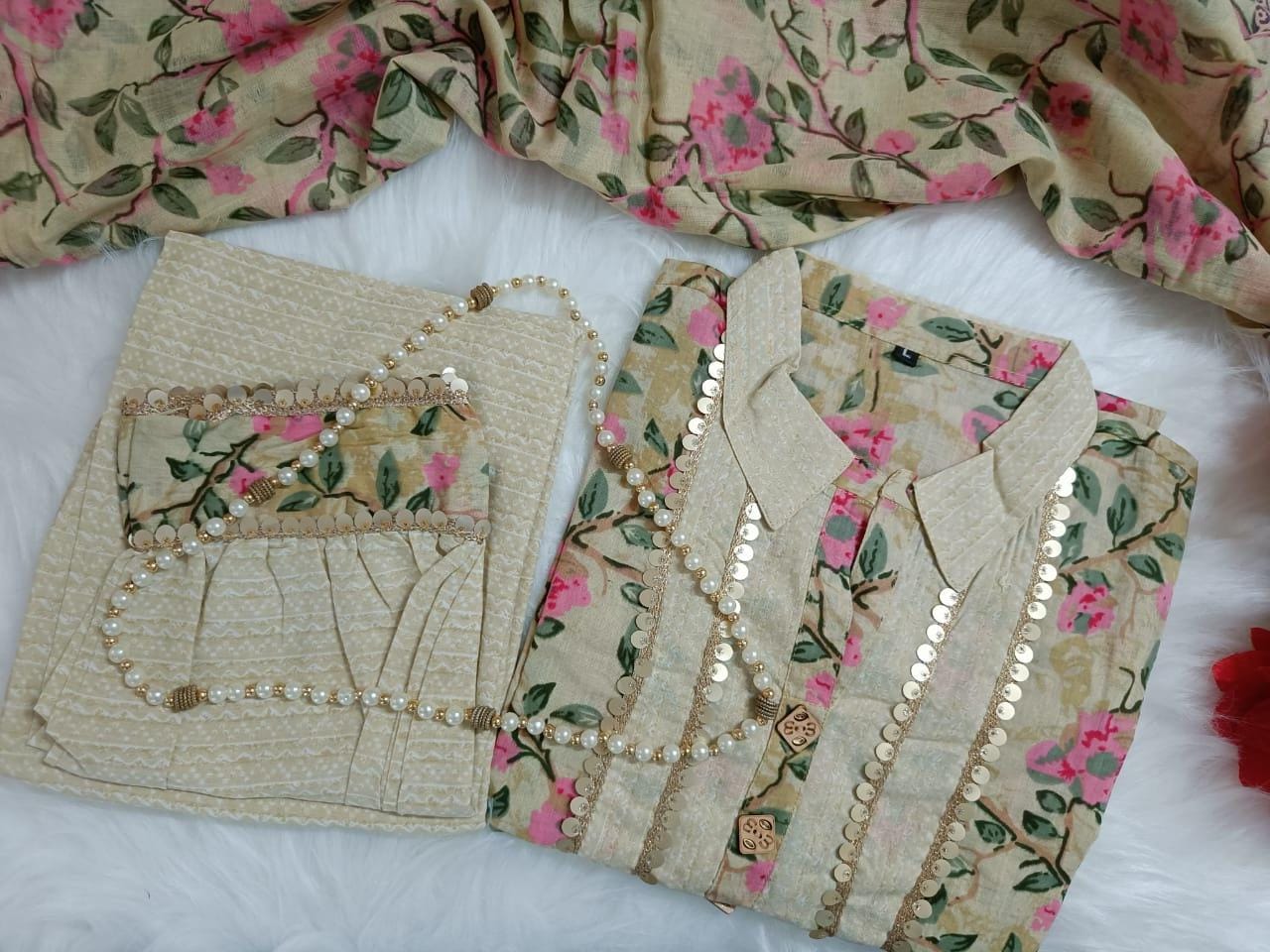 Afghani Style Kurta Pant Set with Dupatta